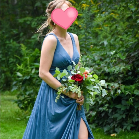 Azazie Belize Dress in Twilight Blue - Picture 3 of 5